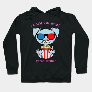 I am watching movies, cute dog Hoodie